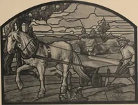 Picture 95 of 123 from Meisterwerke der deutschen Glasmalerei / hrsg. vom Badischen Kunstgewerbe-Verein aus Anlass der im Jahre 1901 stattgefundenen Glasmalerei-ausstellung zu Karlsruhe i. B. 100 Tafeln in Lichtdruck nebst einem Begleitwort von F. S. Meyer (1903), leaf 165
