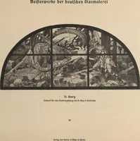 Picture 96 of 123 from Meisterwerke der deutschen Glasmalerei / hrsg. vom Badischen Kunstgewerbe-Verein aus Anlass der im Jahre 1901 stattgefundenen Glasmalerei-ausstellung zu Karlsruhe i. B. 100 Tafeln in Lichtdruck nebst einem Begleitwort von F. S. Meyer (1903), leaf 167