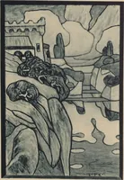 Picture 100 of 123 from Meisterwerke der deutschen Glasmalerei / hrsg. vom Badischen Kunstgewerbe-Verein aus Anlass der im Jahre 1901 stattgefundenen Glasmalerei-ausstellung zu Karlsruhe i. B. 100 Tafeln in Lichtdruck nebst einem Begleitwort von F. S. Meyer (1903), leaf 173
