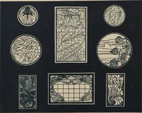 Picture 105 of 123 from Meisterwerke der deutschen Glasmalerei / hrsg. vom Badischen Kunstgewerbe-Verein aus Anlass der im Jahre 1901 stattgefundenen Glasmalerei-ausstellung zu Karlsruhe i. B. 100 Tafeln in Lichtdruck nebst einem Begleitwort von F. S. Meyer (1903), leaf 179