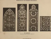 Picture 23 of 123 from Meisterwerke der deutschen Glasmalerei / hrsg. vom Badischen Kunstgewerbe-Verein aus Anlass der im Jahre 1901 stattgefundenen Glasmalerei-ausstellung zu Karlsruhe i. B. 100 Tafeln in Lichtdruck nebst einem Begleitwort von F. S. Meyer (1903), leaf 47
