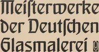 An illustration from Meisterwerke der deutschen Glasmalerei / hrsg. vom Badischen Kunstgewerbe-Verein aus Anlass der im Jahre 1901 stattgefundenen Glasmalerei-ausstellung zu Karlsruhe i. B. 100 Tafeln in Lichtdruck nebst einem Begleitwort von F. S. Meyer (1903)