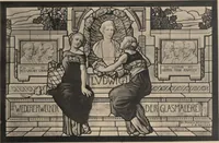 Picture 39 of 123 from Meisterwerke der deutschen Glasmalerei / hrsg. vom Badischen Kunstgewerbe-Verein aus Anlass der im Jahre 1901 stattgefundenen Glasmalerei-ausstellung zu Karlsruhe i. B. 100 Tafeln in Lichtdruck nebst einem Begleitwort von F. S. Meyer (1903), leaf 73