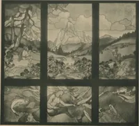 Picture 47 of 123 from Meisterwerke der deutschen Glasmalerei / hrsg. vom Badischen Kunstgewerbe-Verein aus Anlass der im Jahre 1901 stattgefundenen Glasmalerei-ausstellung zu Karlsruhe i. B. 100 Tafeln in Lichtdruck nebst einem Begleitwort von F. S. Meyer (1903), leaf 85