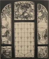 Picture 52 of 123 from Meisterwerke der deutschen Glasmalerei / hrsg. vom Badischen Kunstgewerbe-Verein aus Anlass der im Jahre 1901 stattgefundenen Glasmalerei-ausstellung zu Karlsruhe i. B. 100 Tafeln in Lichtdruck nebst einem Begleitwort von F. S. Meyer (1903), leaf 91