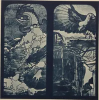 Picture 56 of 123 from Meisterwerke der deutschen Glasmalerei / hrsg. vom Badischen Kunstgewerbe-Verein aus Anlass der im Jahre 1901 stattgefundenen Glasmalerei-ausstellung zu Karlsruhe i. B. 100 Tafeln in Lichtdruck nebst einem Begleitwort von F. S. Meyer (1903), leaf 99