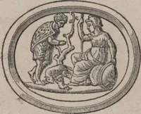 An illustration from Catalogue of the engraved gems collected between the years 1845 and 1877 by C.W. King : manuscript (1877)
