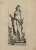 An illustration from Toneel van Sinnebeelden : geopent tot Dienst van Schilders Beelthouders etc / door A. Houbraken (1736)