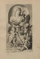 An illustration from Toneel van Sinnebeelden : geopent tot Dienst van Schilders Beelthouders etc / door A. Houbraken (1736)