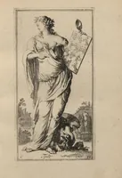 Picture 3 of 60 from Toneel van Sinnebeelden : geopent tot Dienst van Schilders Beelthouders etc / door A. Houbraken (1736), leaf 13