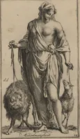 Picture 38 of 60 from Toneel van Sinnebeelden : geopent tot Dienst van Schilders Beelthouders etc / door A. Houbraken (1736), leaf 83