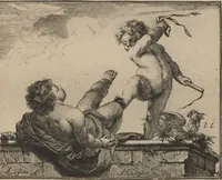 An illustration from Toneel van Sinnebeelden : geopent tot Dienst van Schilders Beelthouders etc / door A. Houbraken (1736)