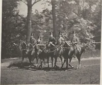 An illustration from Le tour du bois : photogravures : photographie hippique au Bois du Boulogne et Boulevard Saint-Germain (1884)