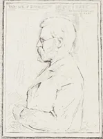 An illustration from American paintings and sculpture contributed to the "Second Prize Fund Exhibition" (1886)