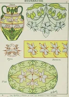 Picture 2 of 5 from L'ecolier décorateur 2 : application du programme officiel du 27, Juillet 1909 : 6 cahiers petits exercices progressifs et variés de composition décorative en couleurs à l'usage des ecoles primaires / par M. Chevry, artiste, peintre, professeur (1909), leaf 4