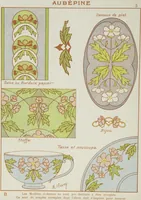 Picture 3 of 5 from L'ecolier décorateur 2 : application du programme officiel du 27, Juillet 1909 : 6 cahiers petits exercices progressifs et variés de composition décorative en couleurs à l'usage des ecoles primaires / par M. Chevry, artiste, peintre, professeur (1909), leaf 6