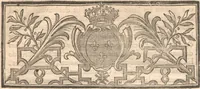 An illustration from Arrest de la Cour des monnoyes, rendu en faveur de la Communauté des maîtres tablettiers de Paris : du 14 décembre 1739 (1739)