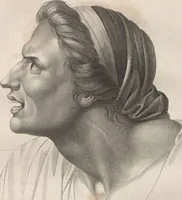 An illustration from Collections de têtes d'expressions représentant les différentes passions de l'ame : dessinées d'après les tableaux du Musée central des arts de Paris / par Jph. et Ane. Sauvage dit Lemire dédiées au citoyen Chaptel, ministère de l'Interior par J.J.F. Tassaert (1803)