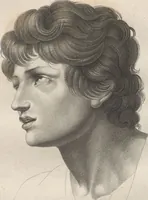 An illustration from Collections de têtes d'expressions représentant les différentes passions de l'ame : dessinées d'après les tableaux du Musée central des arts de Paris / par Jph. et Ane. Sauvage dit Lemire dédiées au citoyen Chaptel, ministère de l'Interior par J.J.F. Tassaert (1803)