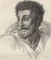 An illustration from Collections de têtes d'expressions représentant les différentes passions de l'ame : dessinées d'après les tableaux du Musée central des arts de Paris / par Jph. et Ane. Sauvage dit Lemire dédiées au citoyen Chaptel, ministère de l'Interior par J.J.F. Tassaert (1803)