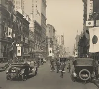 An illustration from [Decorations in the city of New York to honor and welcome the Japanese commission, Sept. 27, 28, 29, 1917 / phot. by Wurts brothers] (1917)