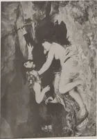 An illustration from A catalogue of [his collection of] ... paintings / ill. by Harry Chase (1880)