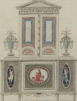 An illustration from Muster zu Zimmer-Verzierungen und Ameublements [Volume 1] (1794)
