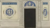 An illustration from Muster zu Zimmer-Verzierungen und Ameublements [Volume 1] (1794)