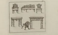 An illustration from Muster zu Zimmer-Verzierungen und Ameublements [Volume 2] (1794)
