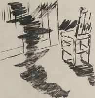 Picture 6 of 7 from Le corbeau = The raven : poëme / par Edgar Poe ; traduction française de Stéphane Mallarmé ; avec illustrations par Édouard Manet (1875), leaf 9