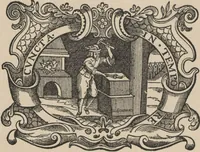 An illustration from Documents de ferronnerie ancienne du XIIe au XVIIIe siècle : recueil de 40 planches comprenant plus de 100 documents de ferronnerie monumentale et de serrurerie fine ... (1922)