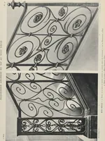 An illustration from Documents de ferronnerie ancienne du XIIe au XVIIIe siècle : recueil de 40 planches comprenant plus de 100 documents de ferronnerie monumentale et de serrurerie fine ... (1922)