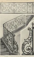 An illustration from Documents de ferronnerie ancienne du XIIe au XVIIIe siècle : recueil de 40 planches comprenant plus de 100 documents de ferronnerie monumentale et de serrurerie fine ... (1922)