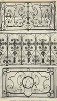 An illustration from Documents de ferronnerie ancienne du XIIe au XVIIIe siècle : recueil de 40 planches comprenant plus de 100 documents de ferronnerie monumentale et de serrurerie fine ... (1922)