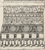 Picture 42 of 65 from Etchings, representing the best examples of ancient ornamental architecture : drawn from the originals in Rome, and other parts of Italy, during the years 1794, 1795 and 1796. by Charles Heathcote Tatham, architect facsimile reproduction by photo-lithography (1890), leaf 67