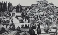An illustration from Képes tárgymutató : a József Főherceg és Auguszta Főhercegasszony ő fenségeik védősége alatt álló sárosi mũvészi sorsjáték kiállításáról / szerkesztette, Lesskó János biz. titkár. (1915)