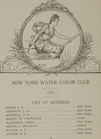 Picture 6 of 7 from Second annual exhibition of the New York Water Color Club (1891), leaf 52