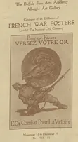 Picture 1 of 2 from Catalogue of an exhibition of French war posters : Nov. 12-Dec. 31, 1918 / lent by the National City Company (1918), leaf 1