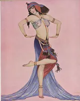 Picture 3 of 8 from Aphrodite : a romance of ancient Egypt / play by Pierre Frondaie and George C. Hazelton ; founded on the novel [by] Pierre Louys ; story novelized by William A. Page ; book illustrated by Carl Link (1919), leaf 11