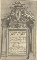 Picture 1 of 21 from Studio d'architettura civile / invenzione disegno, ed intaglio di Filippo Vasconi, cittadino Rom° ... [i.e., Romano] (1725), leaf 1