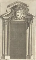 An illustration from Studio d'architettura civile / invenzione disegno, ed intaglio di Filippo Vasconi, cittadino Rom° ... [i.e., Romano] (1725)