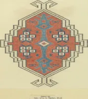 Picture 11 of 42 from Original drawings of Turkoman rug designs / Amos Batemann Thacher (1940), leaf 11