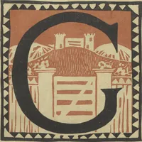 Picture 7 of 26 from Letters designed and cut on linoleum blocks / by the Lettering class of Teachers College, Columbia University, 1920 (1920), leaf 10