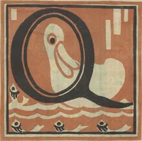 Picture 17 of 26 from Letters designed and cut on linoleum blocks / by the Lettering class of Teachers College, Columbia University, 1920 (1920), leaf 20