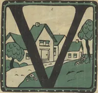 Picture 22 of 26 from Letters designed and cut on linoleum blocks / by the Lettering class of Teachers College, Columbia University, 1920 (1920), leaf 25