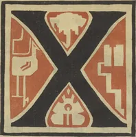 Picture 24 of 26 from Letters designed and cut on linoleum blocks / by the Lettering class of Teachers College, Columbia University, 1920 (1920), leaf 27
