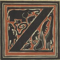 Picture 26 of 26 from Letters designed and cut on linoleum blocks / by the Lettering class of Teachers College, Columbia University, 1920 (1920), leaf 29