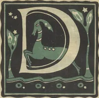 Picture 4 of 26 from Letters designed and cut on linoleum blocks / by the Lettering class of Teachers College, Columbia University, 1920 (1920), leaf 7