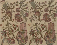 Picture 2 of 2 from Collection of 18th century decorated (brocade) papers (1700), leaf 5
