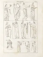 Picture 2 of 63 from Recherches sur les costumes, les moeurs, les usages religieux, civils et militaires des anciens peuples : [Volume 2] / par J. Mailliot, ... publié par P. Martin (1809), leaf 27